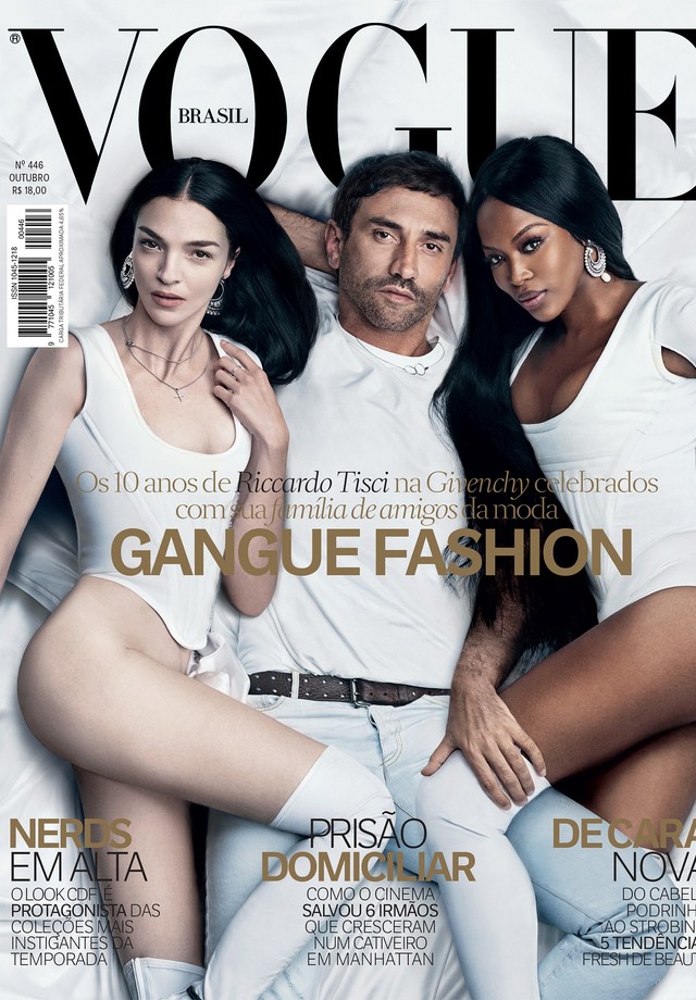 Riccardo Tisci na capa da Vogue de outubro de 2015 (Foto: Arquivo Vogue)