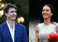 Katy Perry oficializa namoro com Trudeau em foto com político japonês